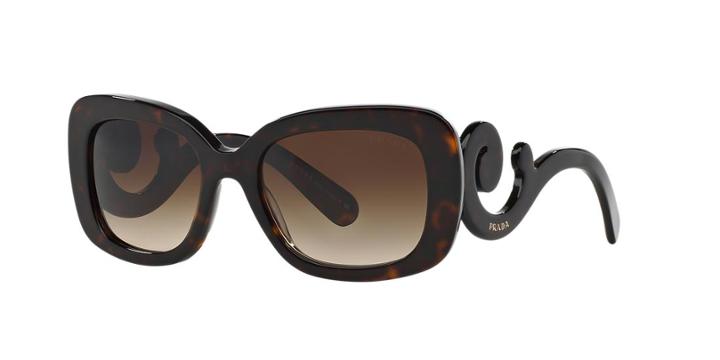 Prada Brown Rectangle Sunglasses - Pr 27os