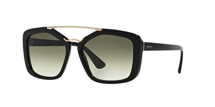 Prada Pr 24rs Black Square Sunglasses