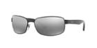 Ray-ban Rb3566ch 65 Black Rectangle Sunglasses