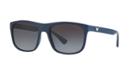 Emporio Armani 56 Blue Square Sunglasses - Ea4085