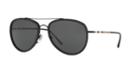 Burberry 58 Black Aviator Sunglasses - Be3090q