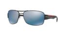 Prada Linea Rossa Ps 53ns Black Matte Rectangle Sunglasses