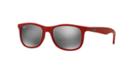 Ray-ban Jr. Red Rectangle Sunglasses - Rj9062s