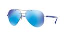 Ray-ban Gunmetal Aviator Sunglasses - Rb8058