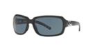 Costa Del Mar Isabela Polarized 64 Black Rectangle Sunglasses - Isabela 64