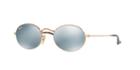 Ray-ban Gold Oval Sunglasses - Rb3547n