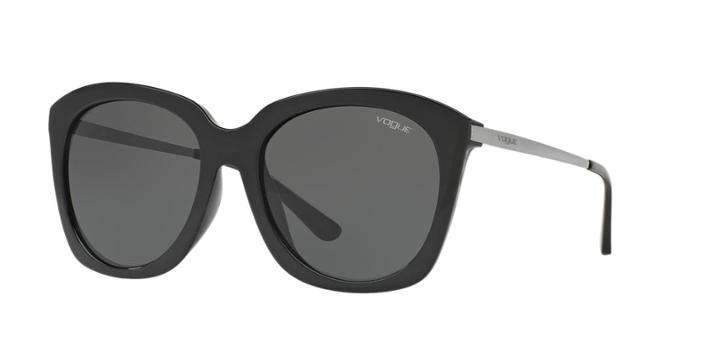 Vogue Vo5112sd 57 Asian Fitting Black Square Sunglasses