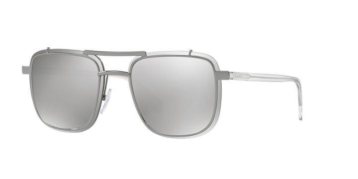 Prada Pr 59us 59 Gunmetal Wrap Sunglasses