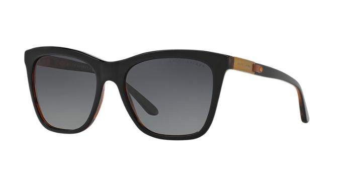 Ralph Lauren 55 Black Square Sunglasses - Rl8151q