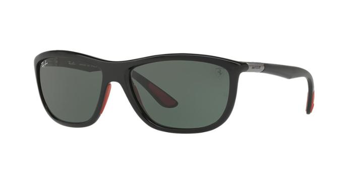 Ray-ban Rb8351m Scuderia Ferrari Black Square Sunglasses