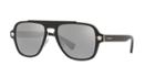 Versace 56 Black Matte Square Sunglasses - Ve2199
