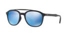 Ray-ban Rb4290f 53 Asian Fitting Black Square Sunglasses