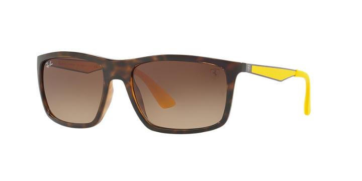 Ray-ban Rb4228m 58 Tortoise Rectangle Sunglasses