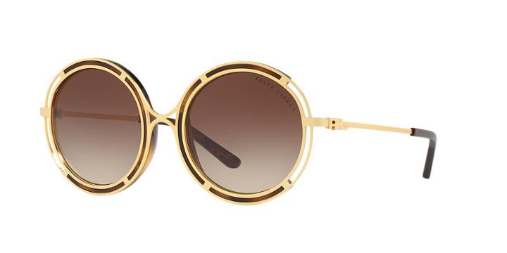 Ralph Lauren 53 Brown Round Sunglasses - Rl7060