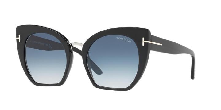 Tom Ford Samantha 55 Black Cat-eye Sunglasses - Ft0553