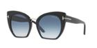 Tom Ford Samantha 55 Black Cat-eye Sunglasses - Ft0553