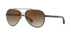 Emporio Armani Bronze Matte Aviator Sunglasses - Ea2024