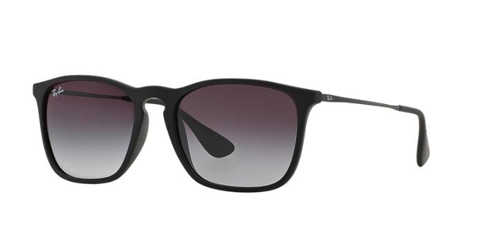 Ray-ban Chris Black Matte Square Sunglasses - Rb4187