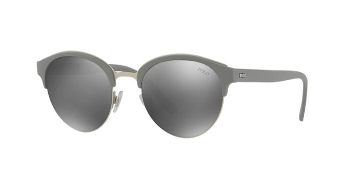 Polo Ralph Lauren 51 Silver Matte Panthos Sunglasses - Ph4127
