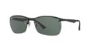 Ray-ban Black Matte Square Sunglasses - Rb3550