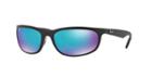 Ray-ban Black Matte Wrap Sunglasses - Rb4265
