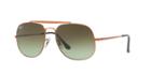 Ray-ban 57 General Bronze Square Sunglasses - Rb3561