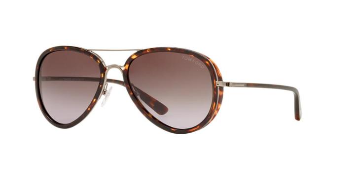 Tom Ford Tortoise Square Sunglasses - Ft0341
