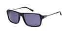 John Varvatos Jv777 Black Rectangle Sunglasses