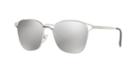 Prada Pr 54ts 55 Silver Rectangle Sunglasses