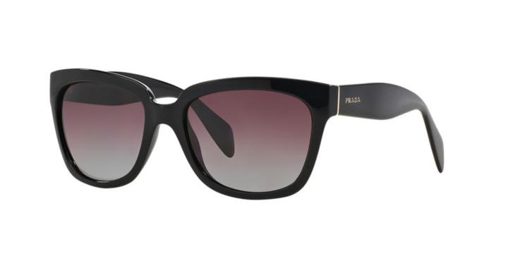 Prada Pr 07ps Black Square Sunglasses