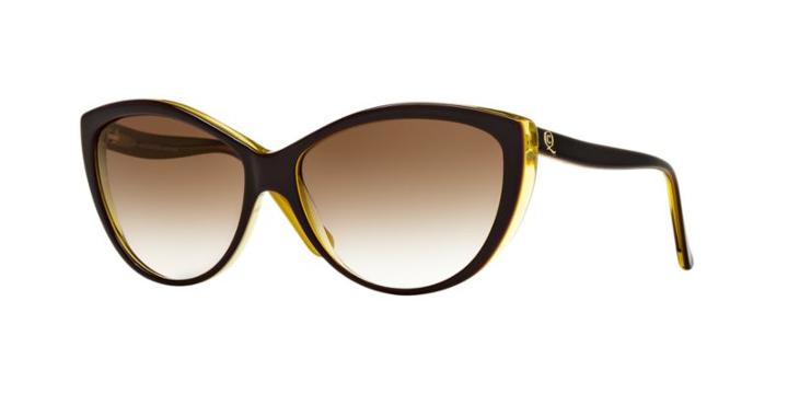 Alexander Mcqueen Amq4147/s Brown Cat Sunglasses