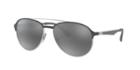 Ray-ban 59 Silver Pilot Sunglasses - Rb3606