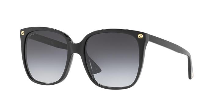 Gucci Gg0022s Black Cat-eye Sunglasses