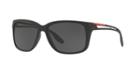 Prada Linea Rossa Ps 03ts 59 Black Matte Wrap Sunglasses