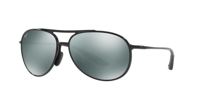 Maui Jim 438 Alelele Bridge 60 Black Pilot Sunglasses