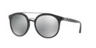 Burberry 53 Black Matte Round Sunglasses - Be4245