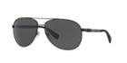 Prada Linea Rossa Ps 51os Black Shiny Aviator Sunglasses