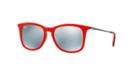 Ray-ban Jr. Red Square Sunglasses - Rj9063s