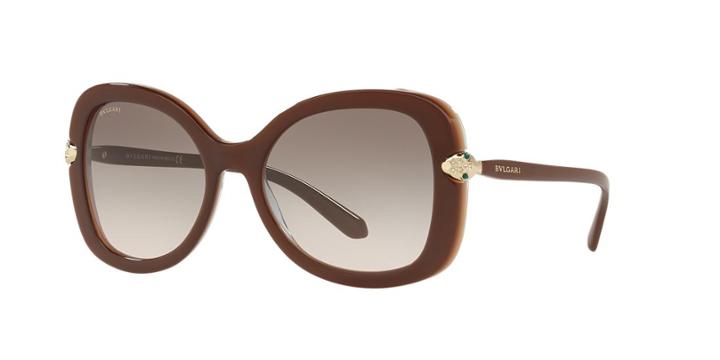 Bvlgari 54 Tortoise Butterfly Sunglasses - Bv8202b