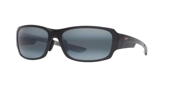 Maui Jim Bamboo Forest Black Wrap Sunglasses