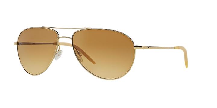 Oliver Peoples Ov1002s Benedict Gold Aviator Sunglasses