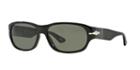 Persol Po3068s (57) Black Rectangle Sunglasses