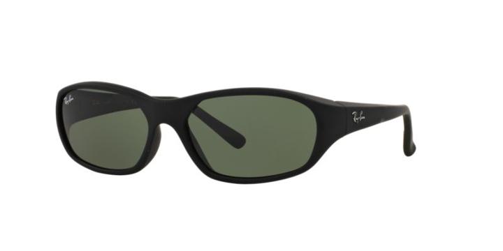 Ray-ban Black Matte Oval Sunglasses - Rb2016