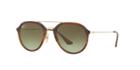 Ray-ban 50 Tortoise Wrap Sunglasses - Rb4253