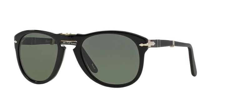 Persol Black Aviator Sunglasses, Polarized - Po0714sm