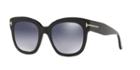 Tom Ford 52 Black Square Sunglasses - Ft0613