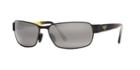 Maui Jim Black Coral Black Matte Rectangle Sunglasses, Polarized