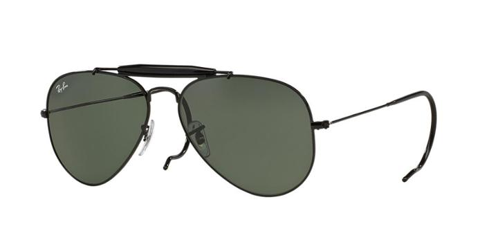 Ray-ban Black Aviator Sunglasses - Rb3030