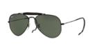 Ray-ban Black Aviator Sunglasses - Rb3030