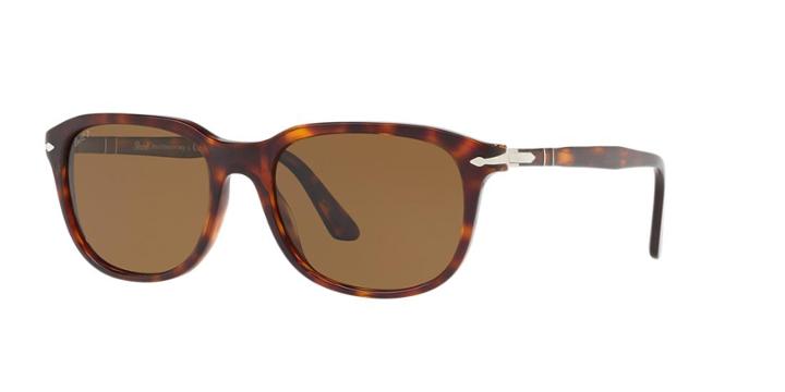 Persol 55 Tortoise Rectangle Sunglasses - Po3191s
